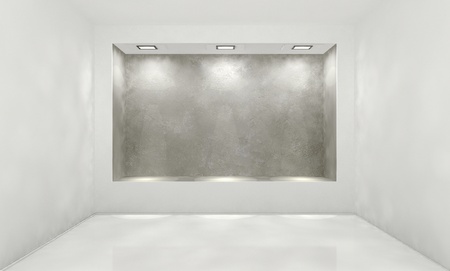 shined wall in an abstract interiorの写真素材