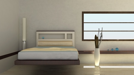 abstract bedroom interiorの写真素材