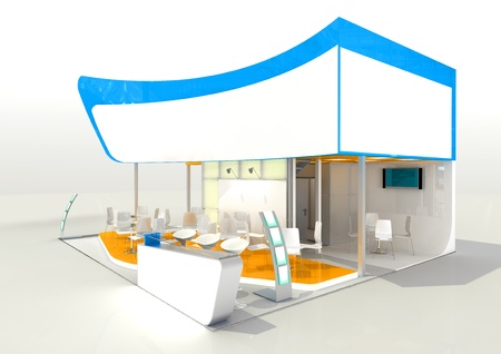 abstract exhibition stand conceptの写真素材