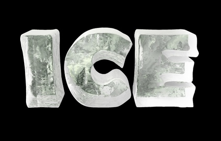 ice lettersの写真素材