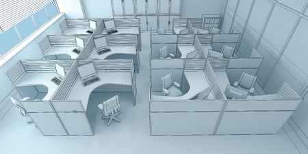 very close office spaceの写真素材