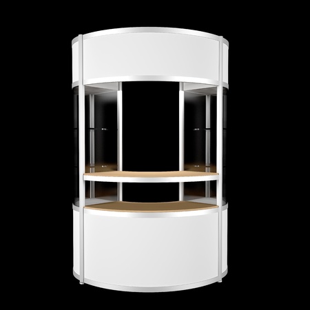 single counter isolated on black