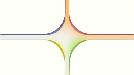 white shapes with lighting