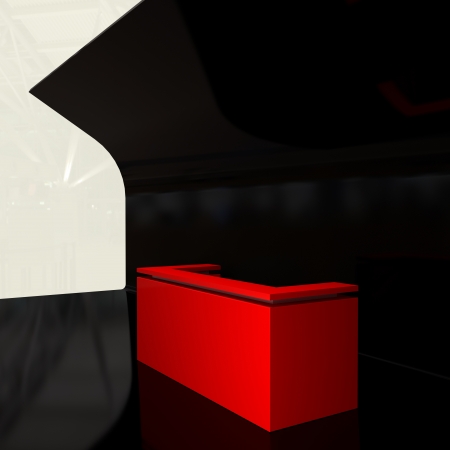 red bar counterの写真素材