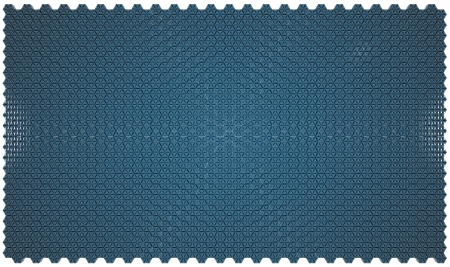 Repousse glossy surface made of hexagons