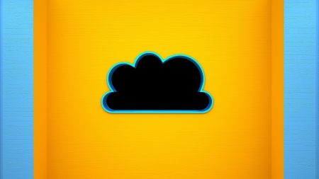 Painted concrete wall with window shape like cloudの写真素材