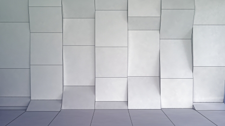 abstract interior background made of matted plasticの写真素材