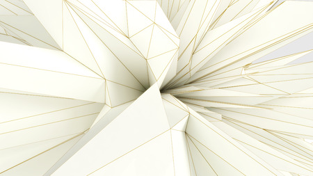 abstract architectural background as a part of white triangular object