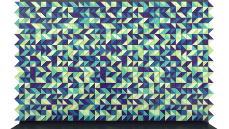 architectural background with abstract colorful triangles in stylish palette