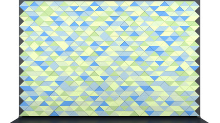 abstract architectural background made of triangular panels