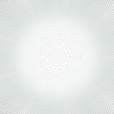 Abstract ornate radial pattern made of white surfaceの写真素材