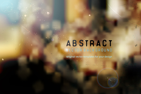 blurred vector background with abstract shapes and ambient lightingのイラスト素材