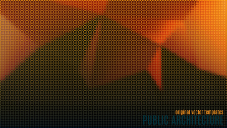 abstract vector background with triangular wall texture