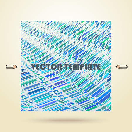 vector template of business presentation card or posterのイラスト素材