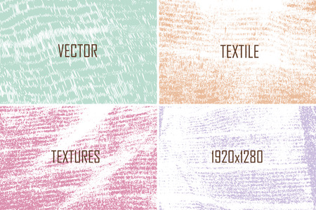 digital set of abstract vector textile screen texturesのイラスト素材