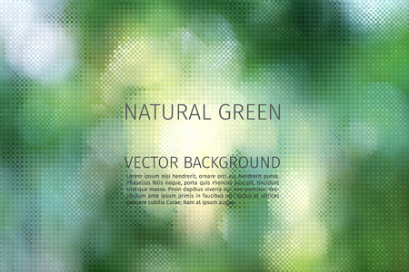 abstract vector blurred background with summer foliageのイラスト素材