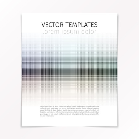 vector template, business flyer page with abstract image and blurred edgesのイラスト素材