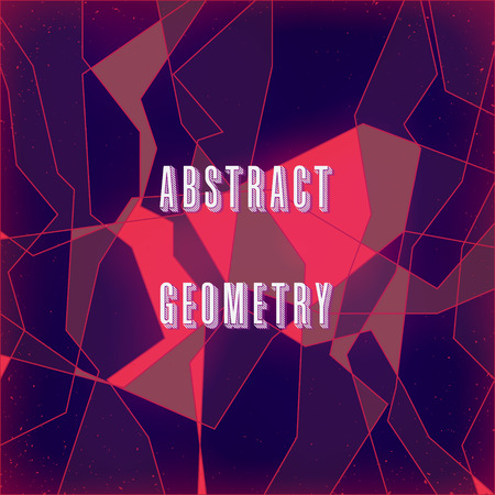 strange abstract stylized digital pattern with geometric figuresのイラスト素材