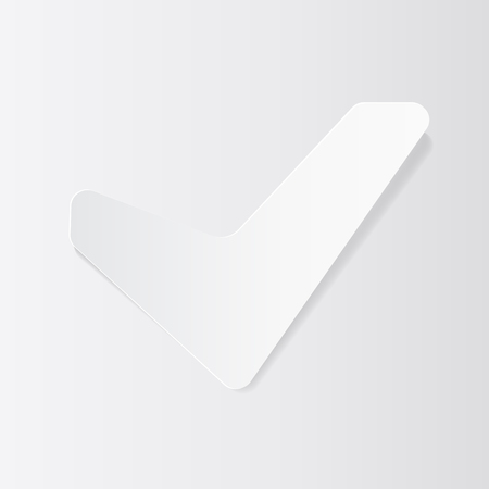 mark sign made of paper - conceptual vector illustrationのイラスト素材