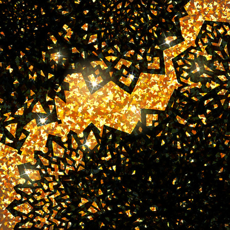 golden and sparkling beautiful decorative shiny festive backgroundのイラスト素材