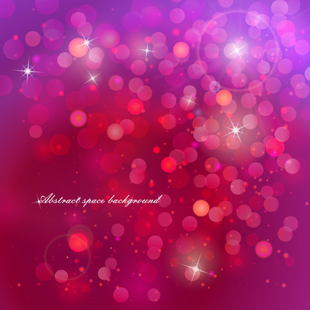 abstract beautiful bokeh glowing space colorful backgroundのイラスト素材