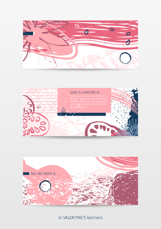 art banners setのイラスト素材