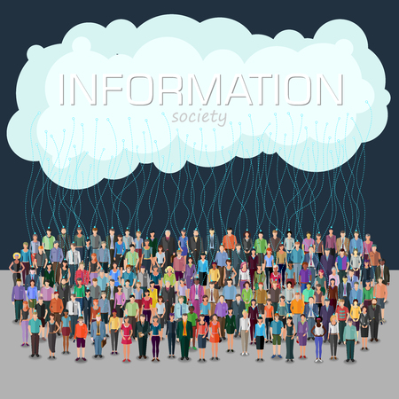 information society conceptのイラスト素材