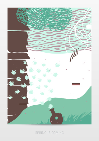 abstract spring designのイラスト素材
