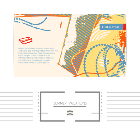 artistic card templateのイラスト素材
