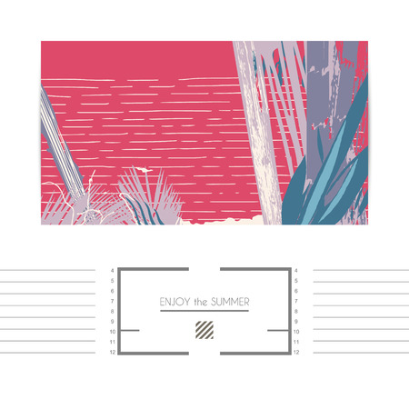 artistic card templateのイラスト素材