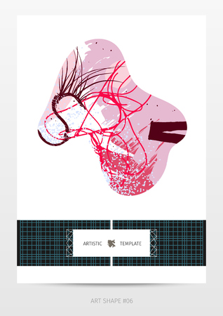 artistic card templateのイラスト素材