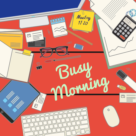 Cool conceptual business illustrationのイラスト素材