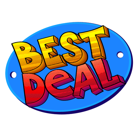 Best Deal pop art signのイラスト素材