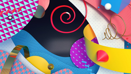 Colorful geometric backgroundの写真素材