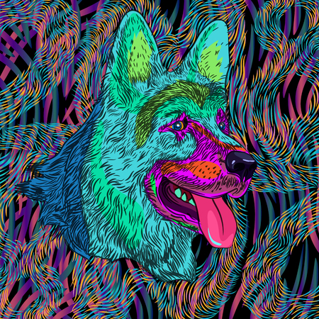 Dog design backgroundのイラスト素材
