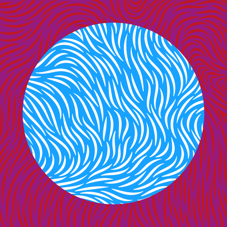 White curved lines on a blue and red backdrop.のイラスト素材