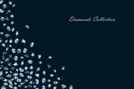 shiny diamonds backgroundのイラスト素材