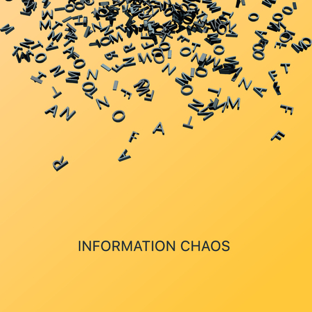 Information mess backgroundのイラスト素材