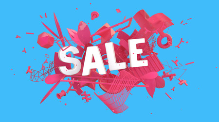 Sale colorful bannerの写真素材