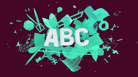 ABC social media cardの写真素材