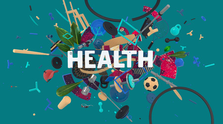 Health media bannerの写真素材
