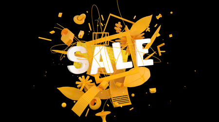 Sale sign cardの写真素材