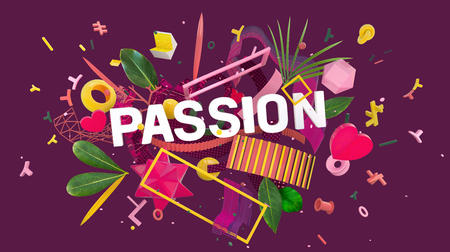 Passion colorful conceptの写真素材