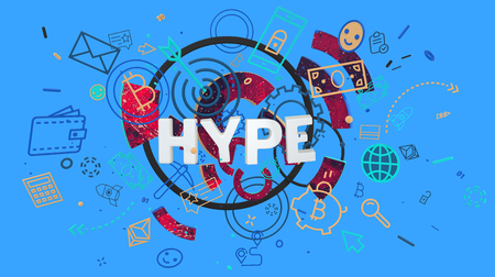 Hype trendy cardの写真素材