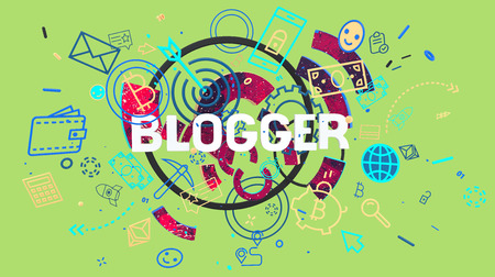 Blogger trendy cardの写真素材