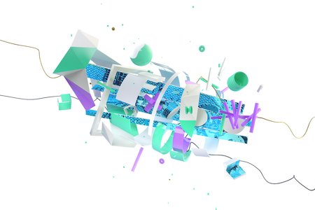abstract 3D compositionの写真素材