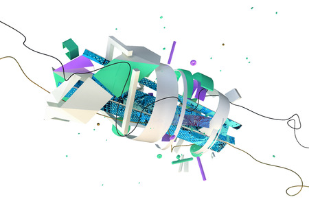 abstract 3D compositionの写真素材