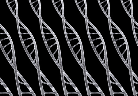 few DNA spiral molecules high resolution backgroundの写真素材