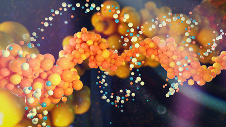 Abstract complex molecular background for scientific projects