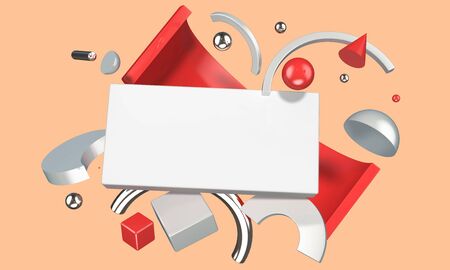 Abstract digital composition with blank place for your content